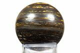 Polished Tiger Iron Stromatolite Sphere - Billion Years #316237-1